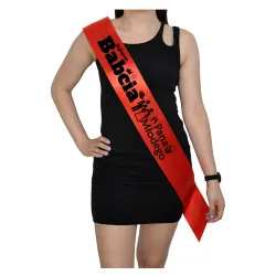 Szarfa CZERWONA Ślub Najlepsza Babcia Pana Młodego